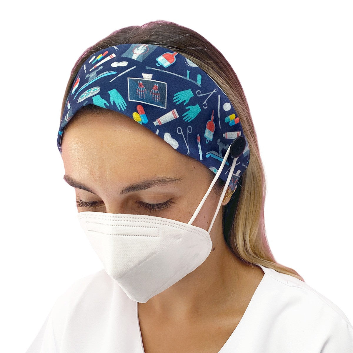 Headband with button - Prints-zoom-5