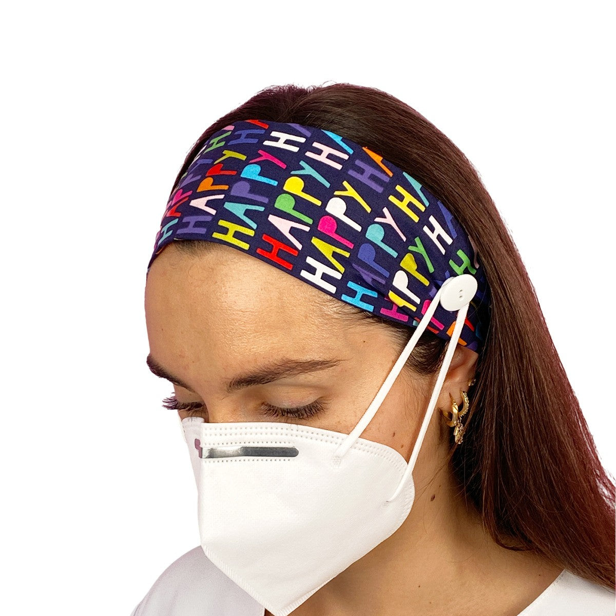 Headband with button - Prints-8