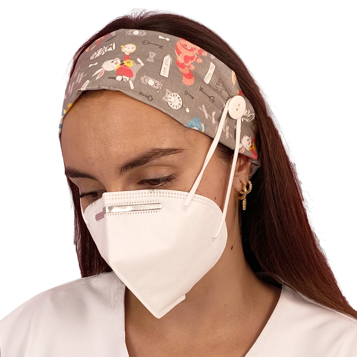 Headband with button - Prints-10