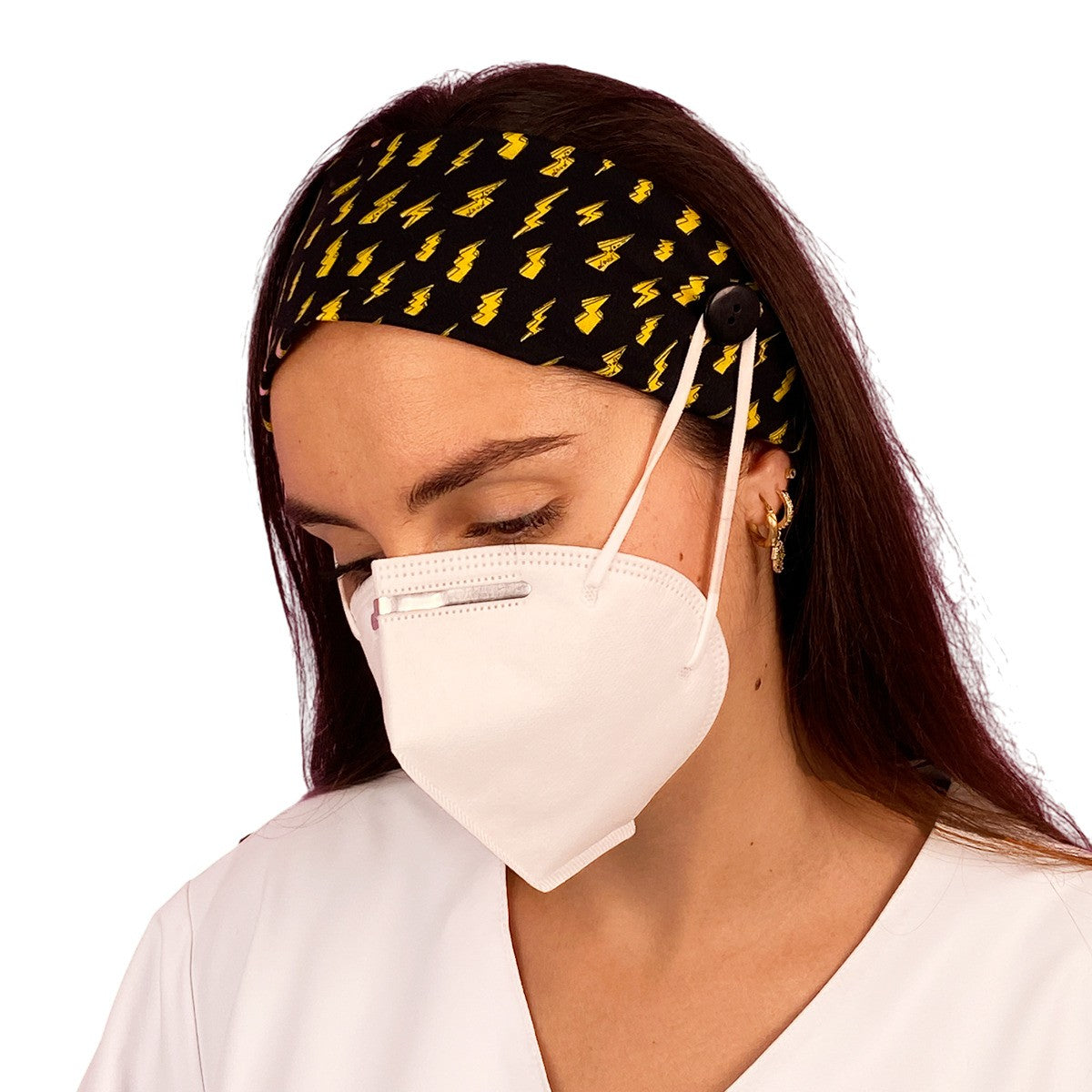 Headband with button - Prints-11