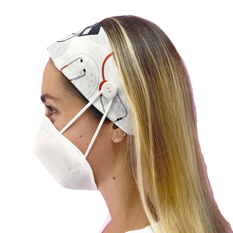 Headband with button - Prints-zoom-