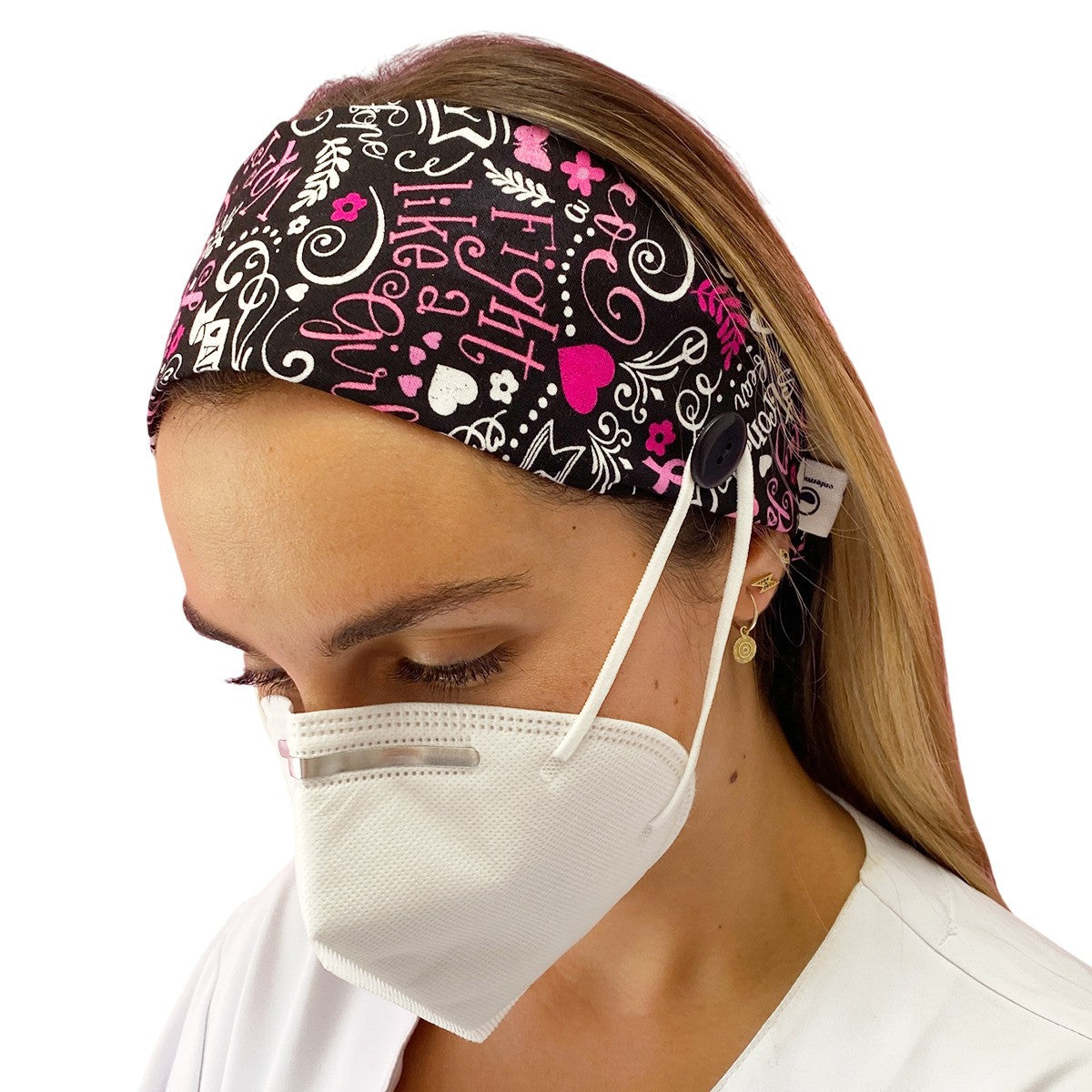 Headband with button - Prints-zoom-25