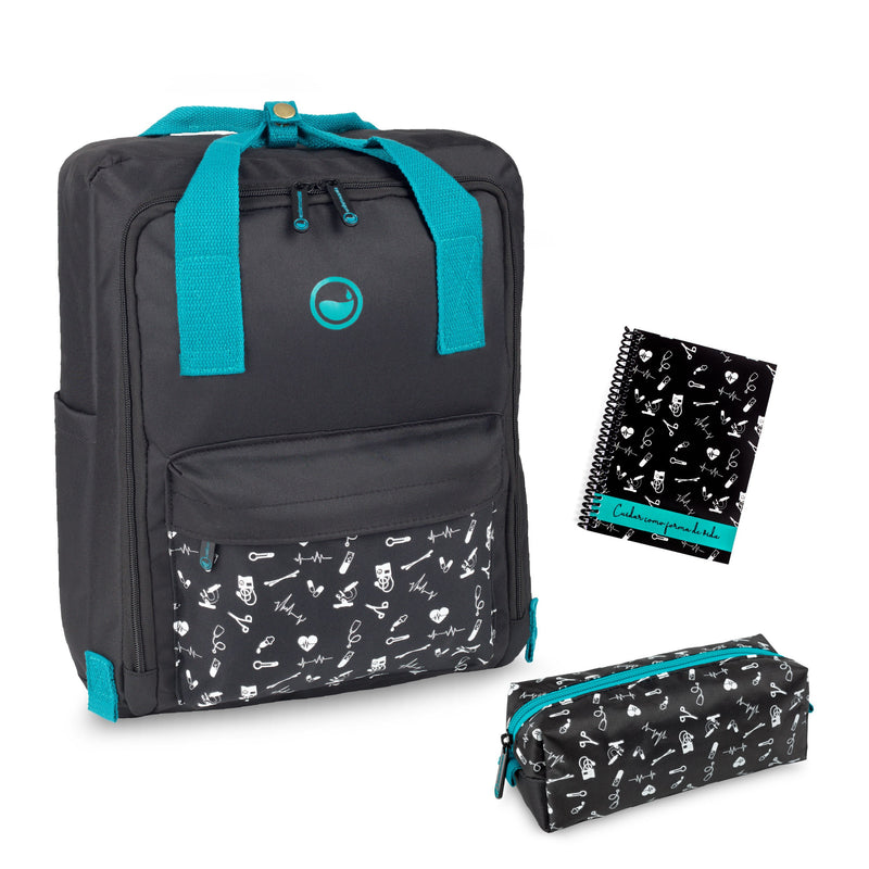 Pack with backpack for Healthcare Students - Black Collection-zoom-