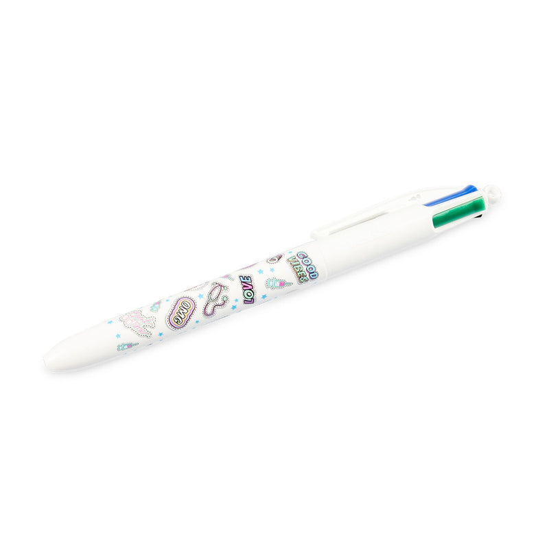 BIC 4-color patterned ballpoint pen - Stickers Collection-zoom-
