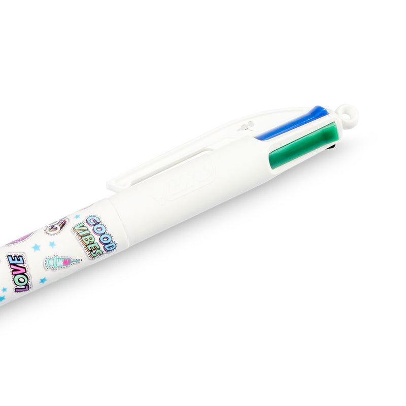 BIC 4-color patterned ballpoint pen - Stickers Collection-zoom-