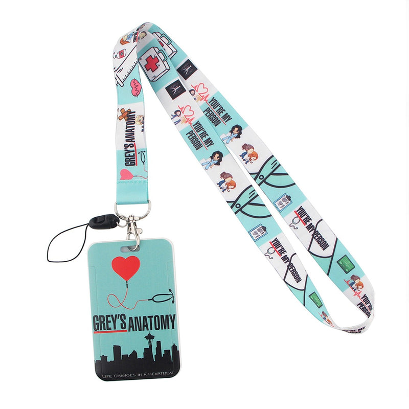 Lanyard with ID tag - Different prints-zoom-