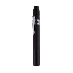 Linterna LED compacta para uso médico con carcasa de aluminio negro mate