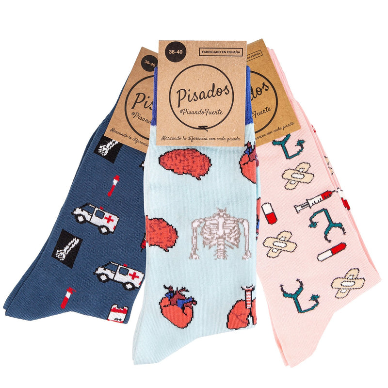 Ankle sock pack - Emergency Room, Anatomy and Pink Healthy Tools-zoom-