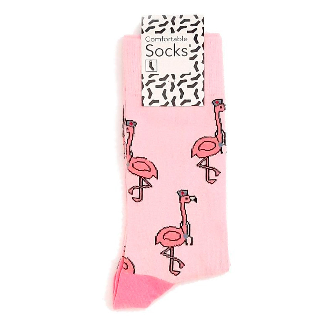 calcetines rosa flamenco