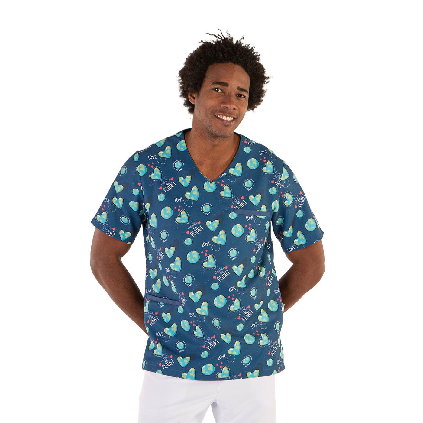 Unisex ECO sanitary smock made of recycled microfiber -zoom-1