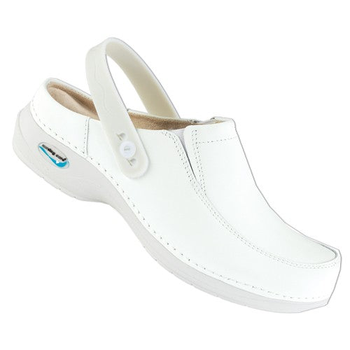 ZUECO PIEL LAVABLE WASH'GO - BLANCO