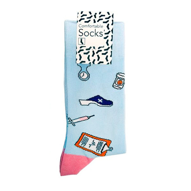 Mid-calf socks - Printed - Size 36-41-zoom-