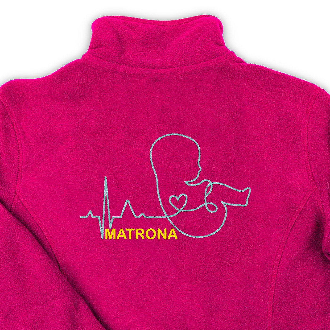 Personalized Women's Fleece Lining - Fuchsia-3