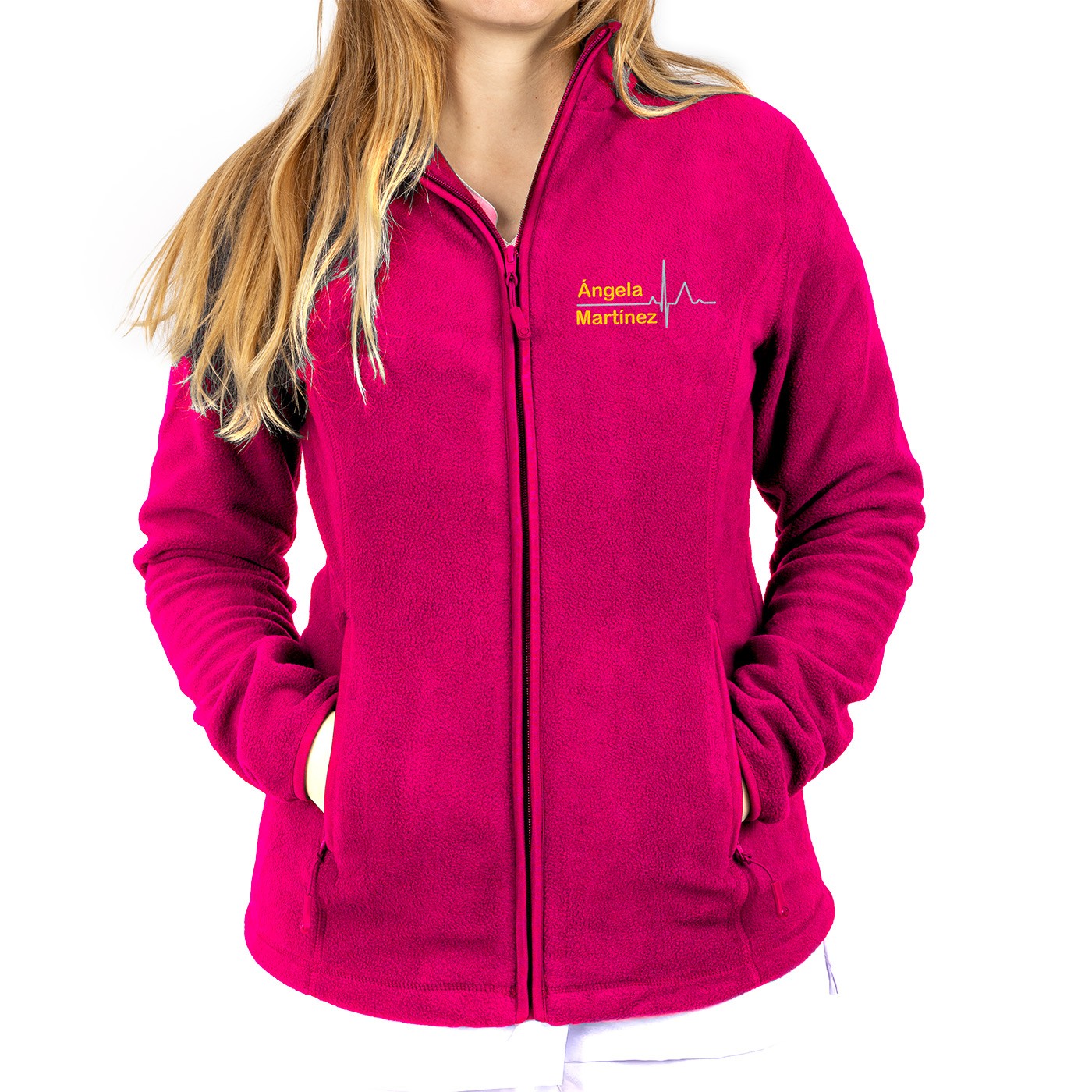 Personalized Women's Fleece Lining - Fuchsia-2