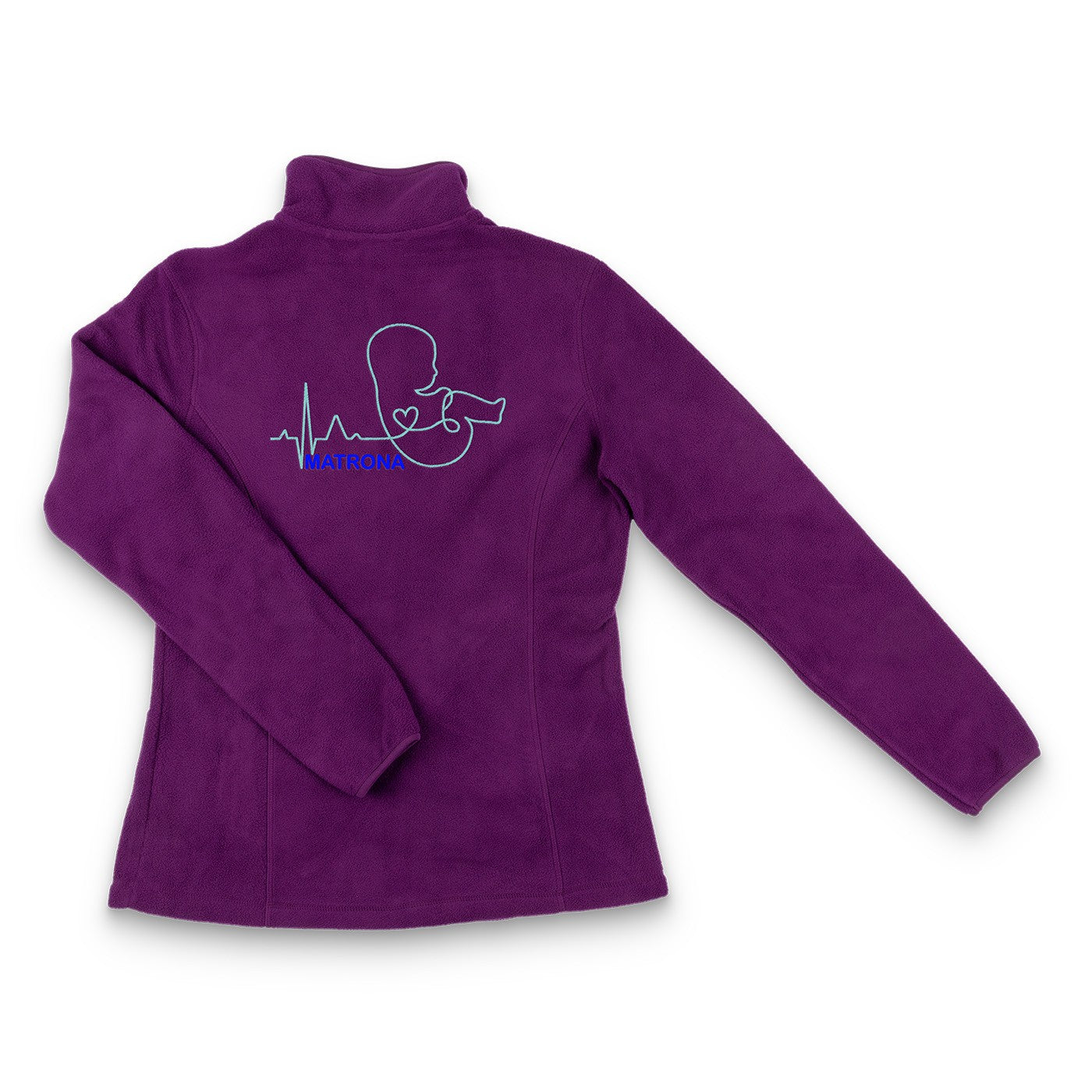 Forro Polar Sanitario Mujer Personalizado – Púrpura con bordado-5