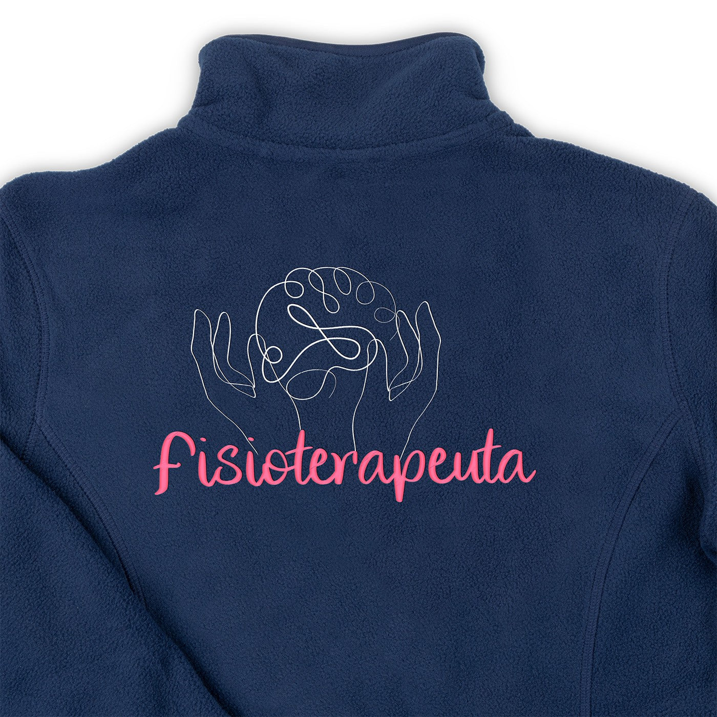 Personalized Women's Fleece Lining - Navy Blue-zoom-3