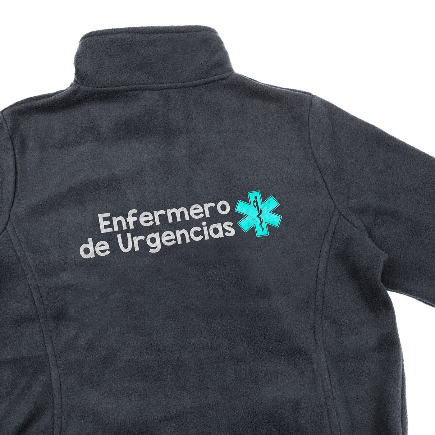 Personalized Men's Fleece Jacket - Grey with Embroidery-7