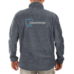 Forro Polar gris personalizado para Odontologo