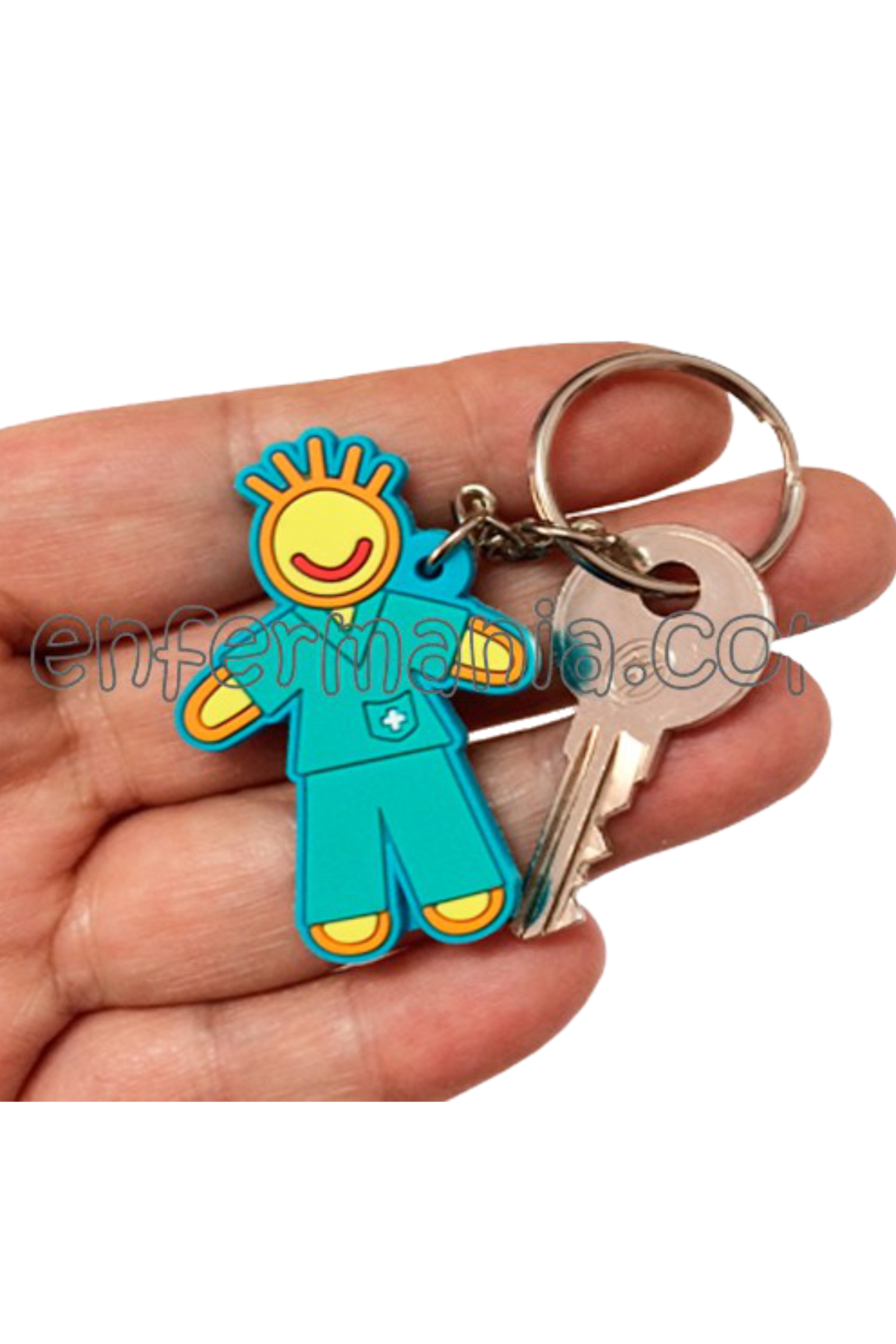 Double-sided keychain - boy