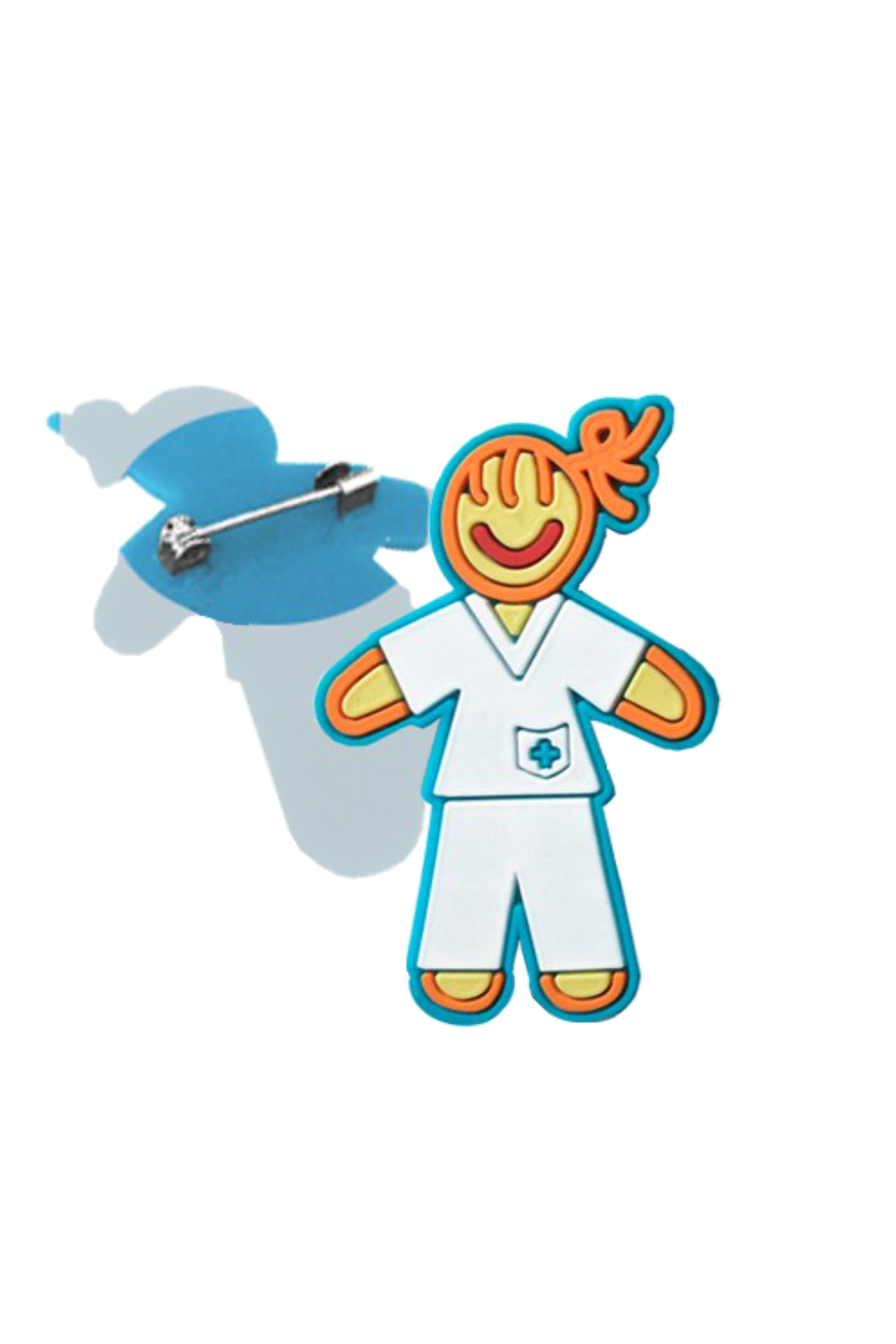 White Nurse Brooch