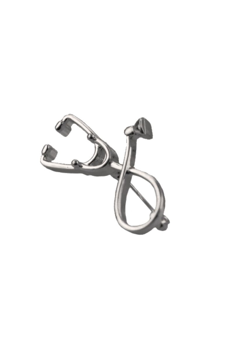 Vintage Stethoscope Brooch-zoom-