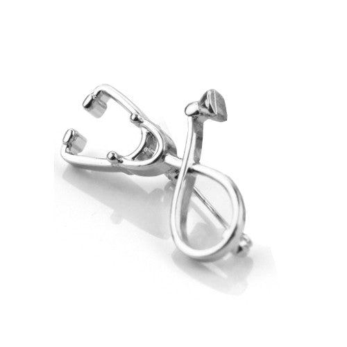 Vintage Stethoscope Brooch-3