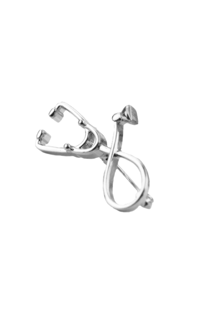 Vintage Stethoscope Brooch-zoom-