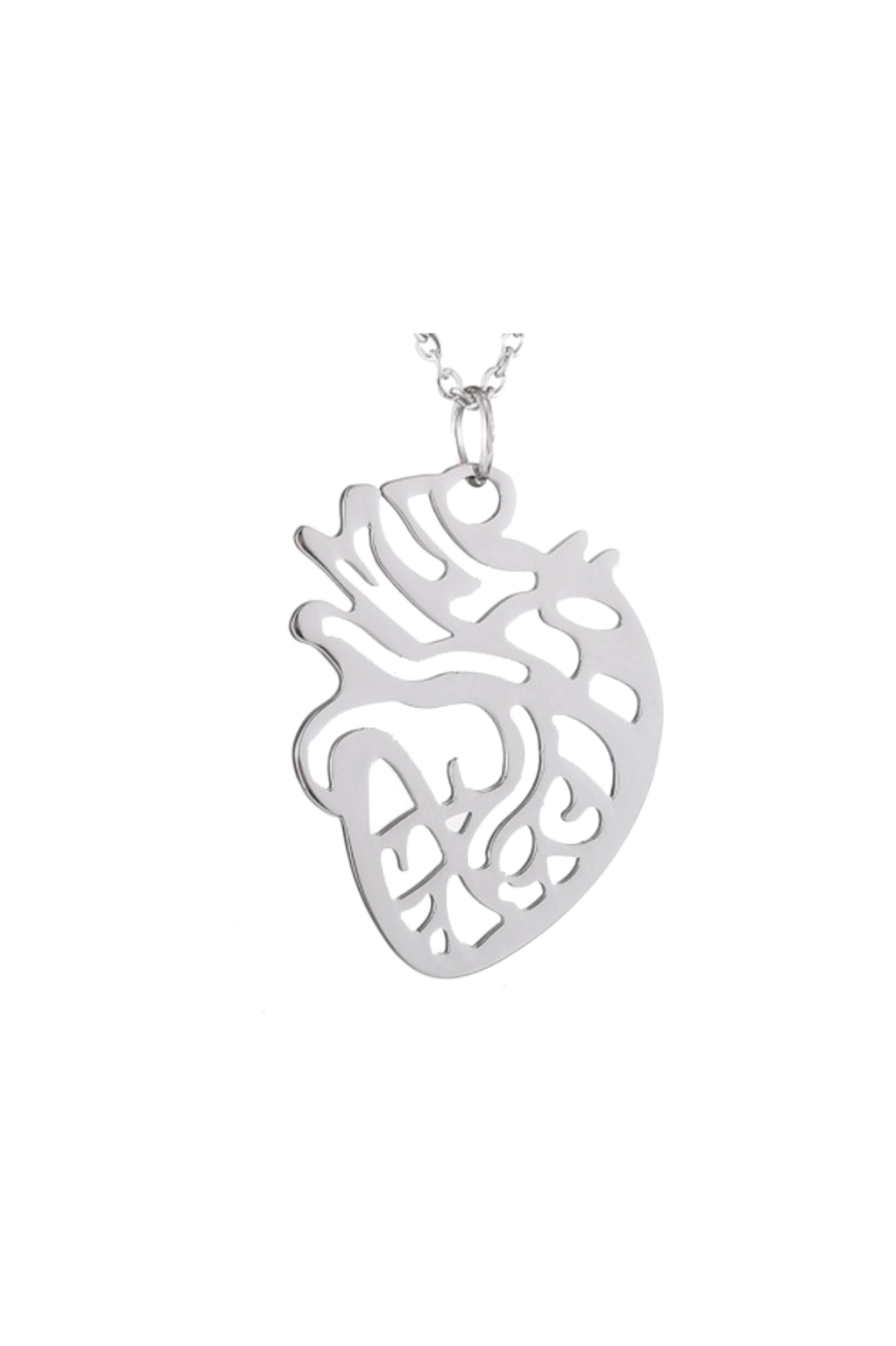 Pendant with chain - Heart Silhouette-zoom-1