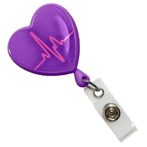 Retractable Scissor Holder with Clip – EKG Heart Design-3