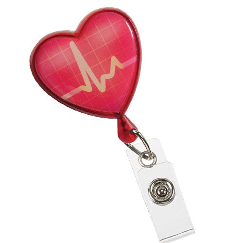 Retractable Scissor Holder with Clip – EKG Heart Design-4