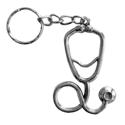 Stethoscope metal keychain-zoom-
