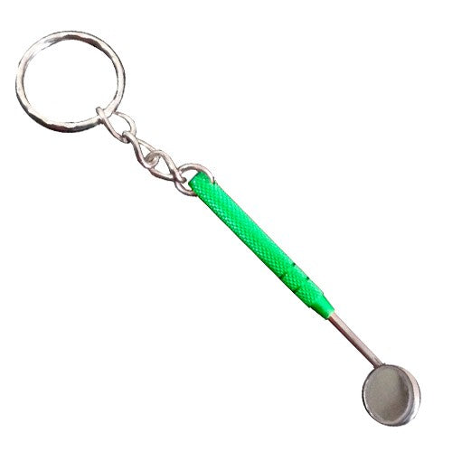 Llavero Espejo Dental - verde
