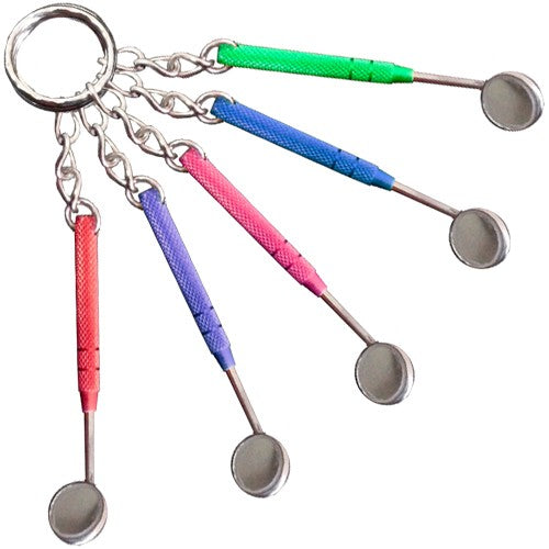Dental Mirror Keychain - Colors-zoom-