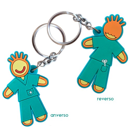 Double-sided keychain - boy-zoom-