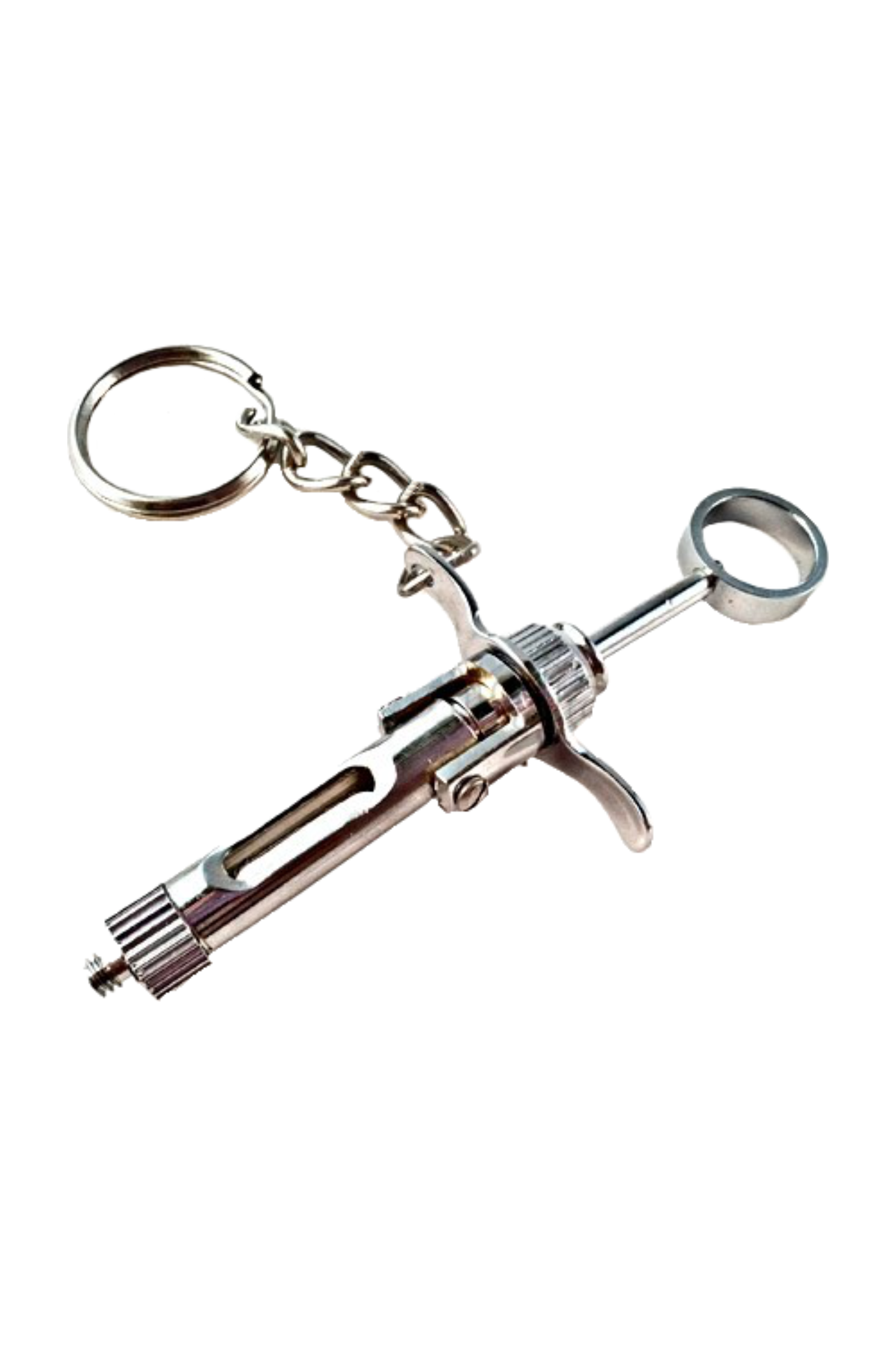 Miniature Keychain - Syringe with plunger-zoom-1