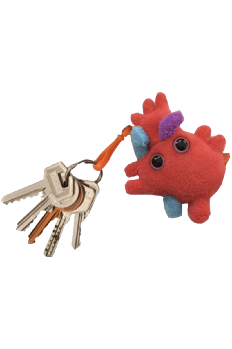 Giantmicrobe Keychain - Heart-zoom-