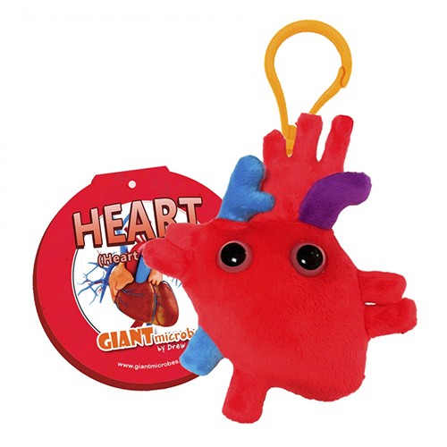 Giantmicrobe Keychain - Heart-zoom-