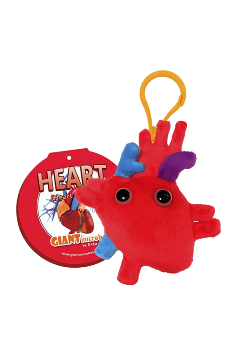 Giantmicrobe Keychain - Heart-zoom-
