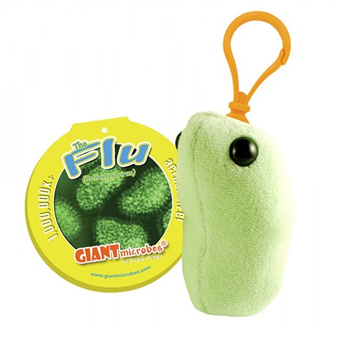 Giantmicrobe Keychain - Flu-zoom-