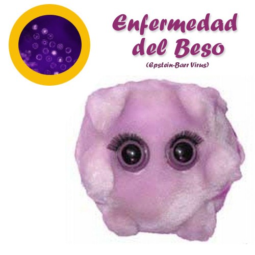 GiantMicrobes (peluche) - Epstein Barr (Enf. del beso)-1