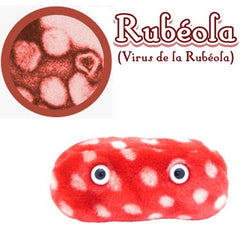 Microbio Gigante de peluche - rubeola