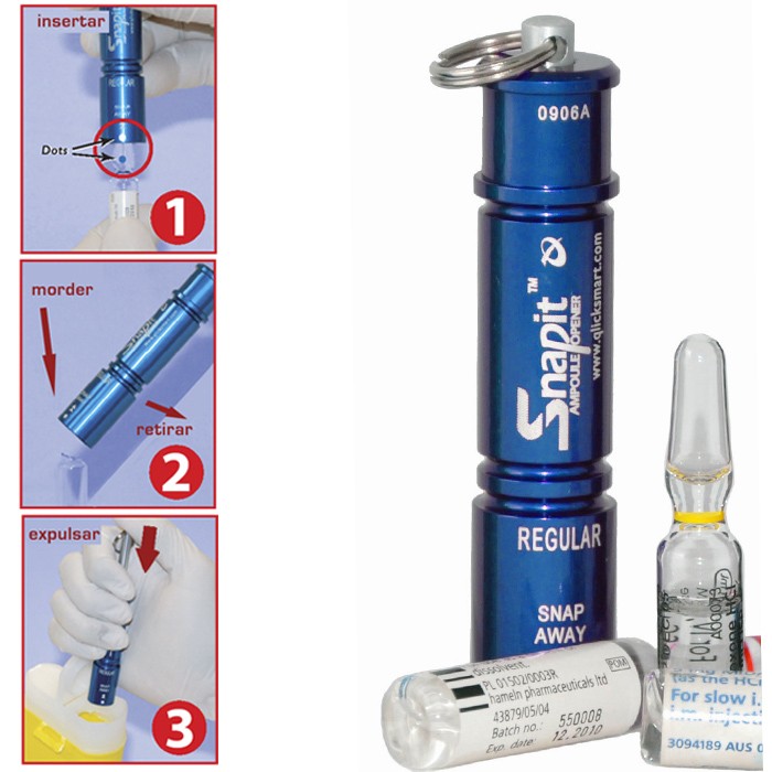 Snap-It Blister Breaker - Blue Aluminum