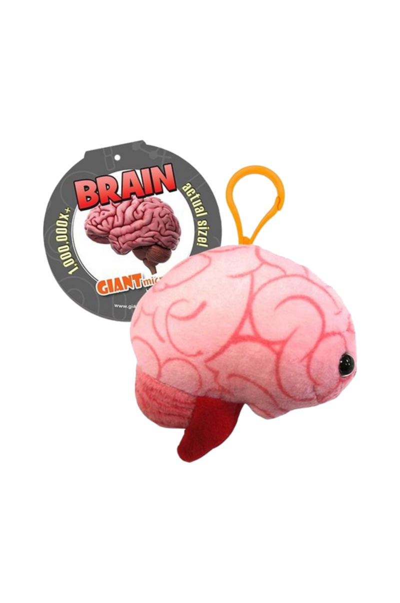 Giantmicrobe Keychain - Brain-zoom-