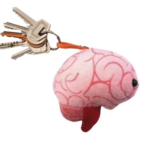 Giantmicrobe Keychain - Brain