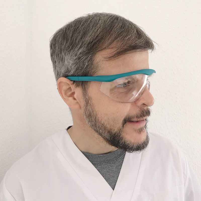Solid color safety glasses (with full colored frame)-zoom-