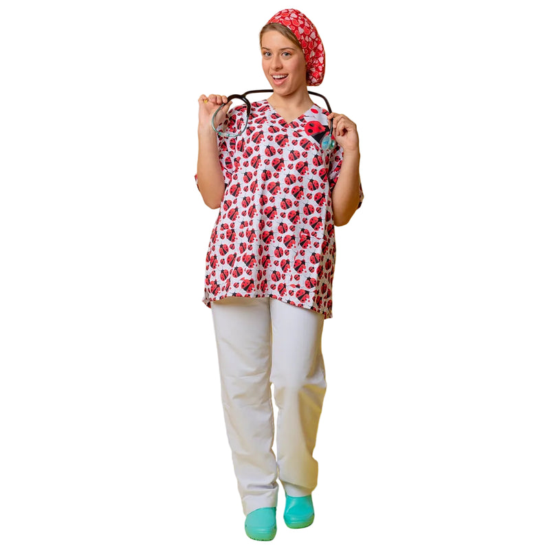 Microfiber Blouse - Ladybugs -zoom-