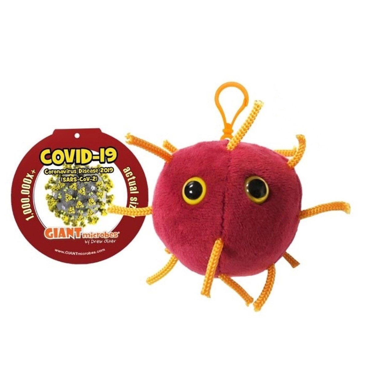 Giantmicrobe Plush Keychain - COVID-19-zoom-1