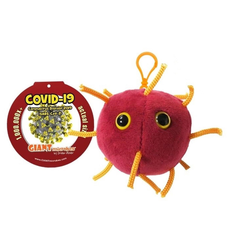 Giantmicrobe Plush Keychain - COVID-19-zoom-