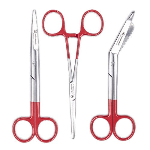 Scissors Trio Set - Red-zoom-