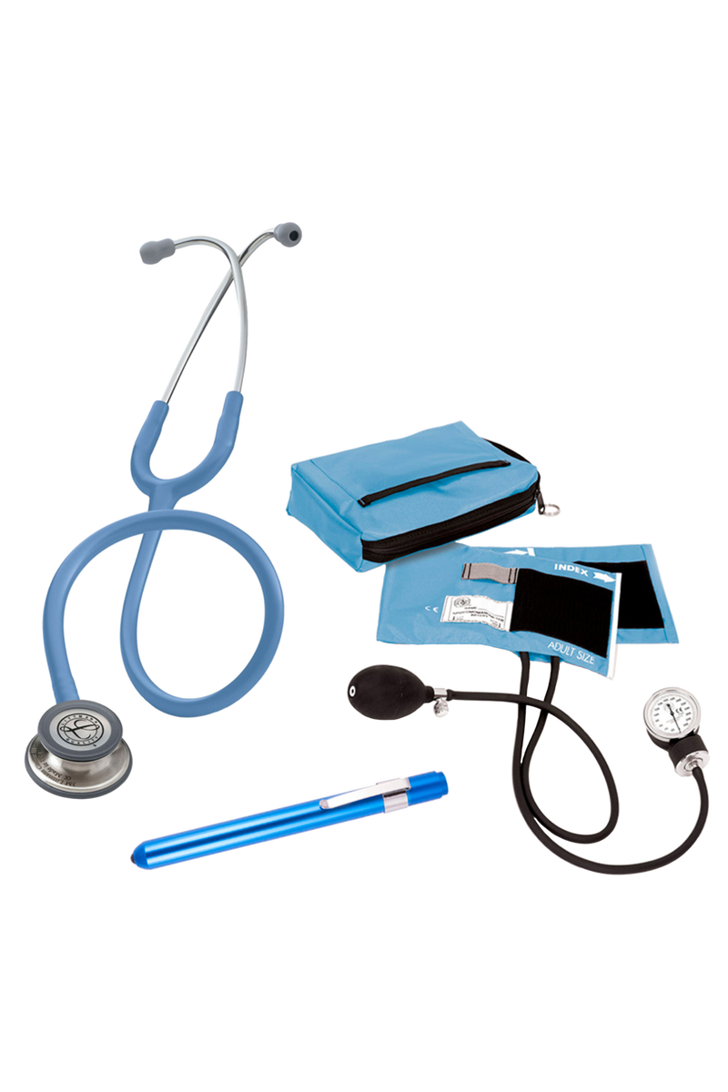 Kit de material sanitario para estudiantes con Fonendoscopio Littmann Classic III - Azul-zoom-